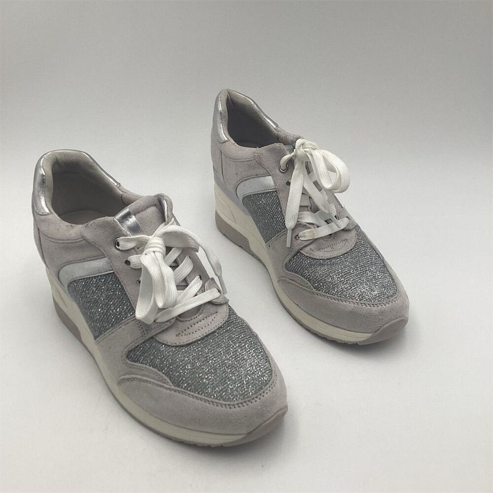 Mix No. 6 Women's Saharra Silver Wedge‎ Sneaker Size 8.5